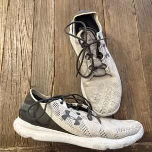 Under Armour White and Black Athletic Sneakers